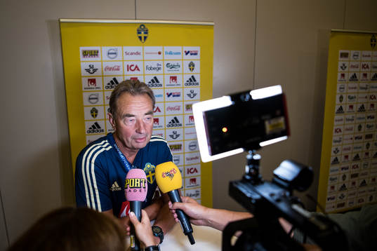Scout Tom Prahl of the Swedish national football team at a