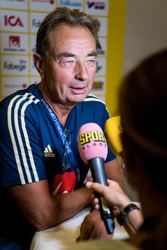 Scout Tom Prahl of the Swedish national football team at a