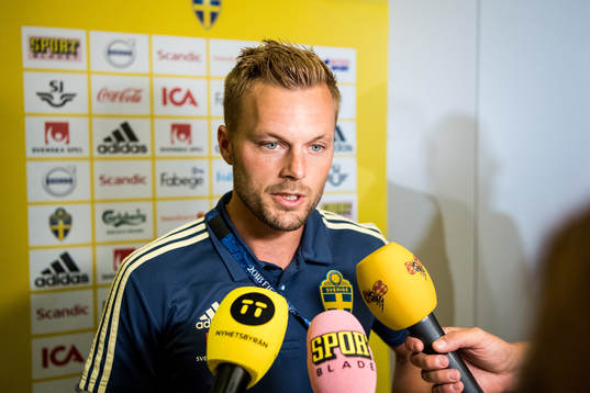Sebastian Larsson of the Swedish national football team at