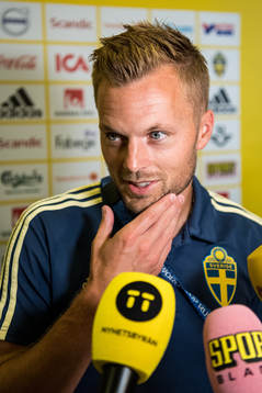 Sebastian Larsson of the Swedish national football team at