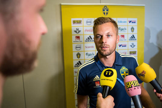 Sebastian Larsson of the Swedish national football team at