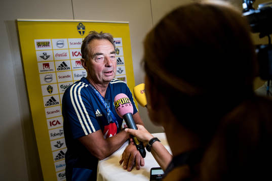 Scout Tom Prahl of the Swedish national football team at a