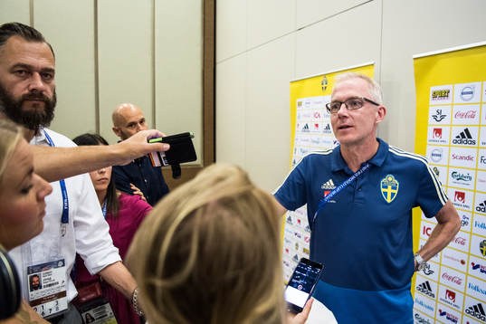 Press officer Staffan Stjernholm of the Swedish national