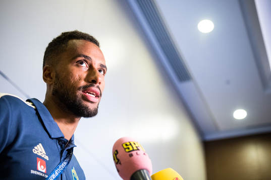 Isaac Kiese Thelin of the Swedish national football team at