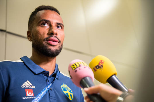 Isaac Kiese Thelin of the Swedish national football team at