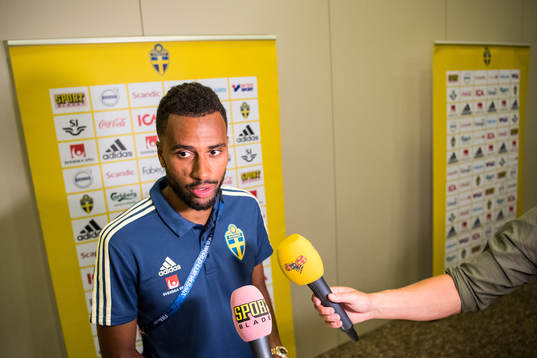 Isaac Kiese Thelin of the Swedish national football team at