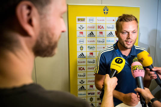 Sebastian Larsson of the Swedish national football team at