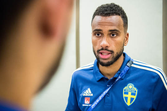 Isaac Kiese Thelin of the Swedish national football team at
