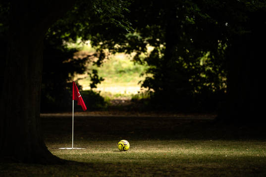 En fotboll  i footgolf