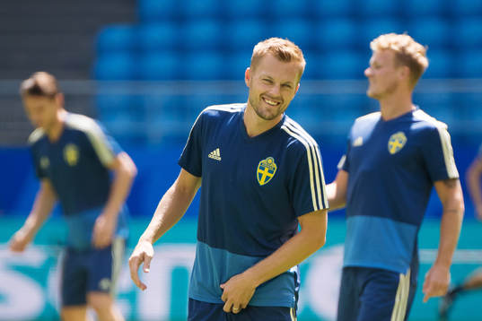 Sebastian Larsson of the Swedish national football team at