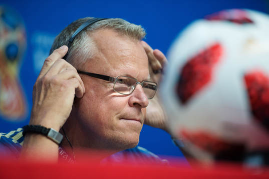 Head coach Janne Andersson of the Swedish national football
