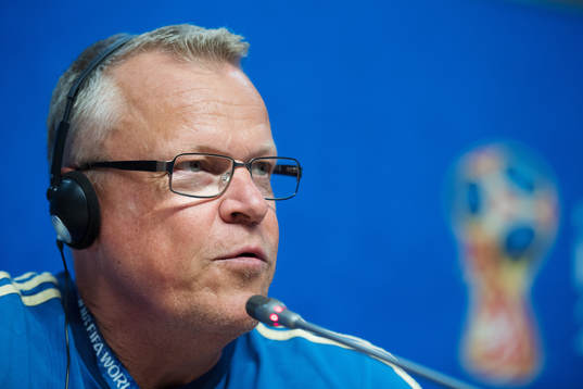 Head coach Janne Andersson of the Swedish national football