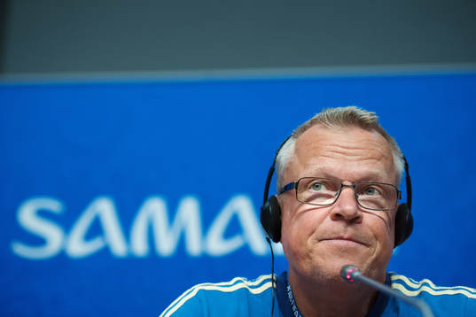 Head coach Janne Andersson of the Swedish national football