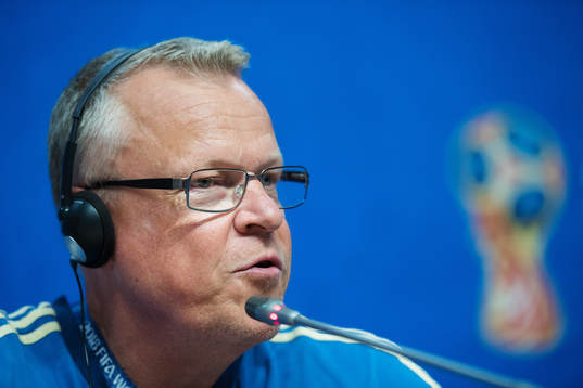 Head coach Janne Andersson of the Swedish national football