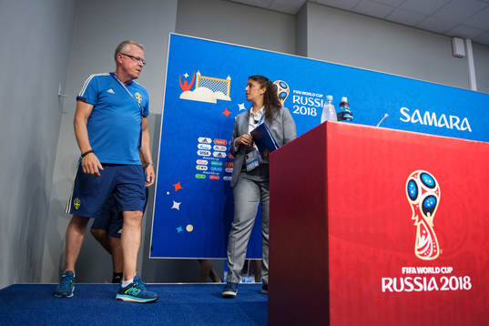 Head coach Janne Andersson of the Swedish national football