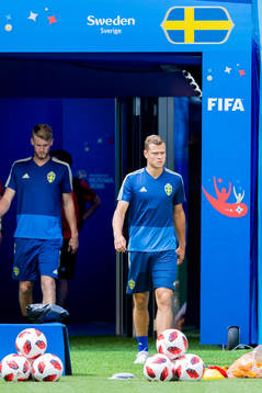 Filip Helander och Viktor Claesson of the Swedish national