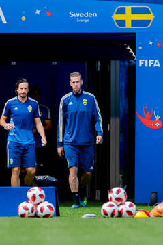 Gustav Svensson and Pontus Jansson of the Swedish national