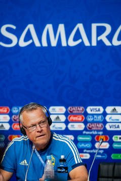 Head coach Janne Andersson of the Swedish national football