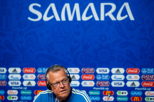 Head coach Janne Andersson of the Swedish national football