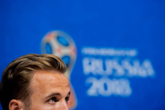 Harry Kane of the English national football team at a press