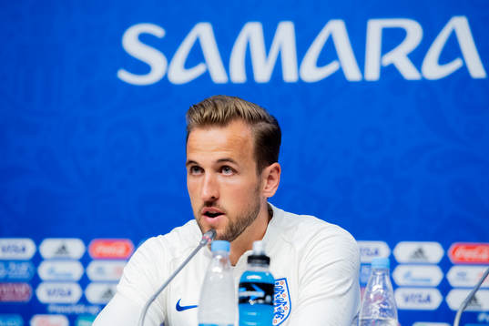 Harry Kane of the English national football team at a press