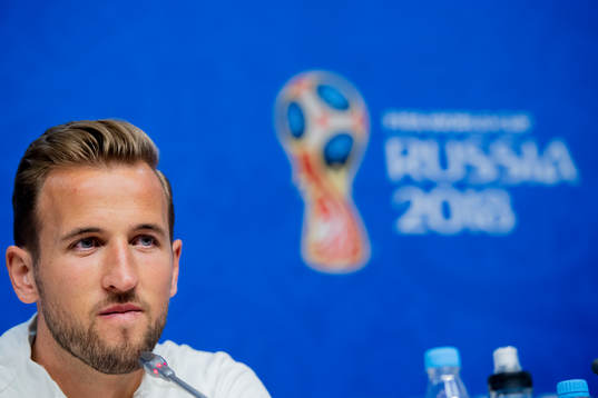 Harry Kane of the English national football team at a press