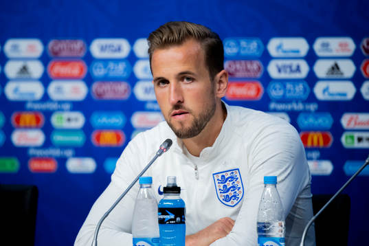 Harry Kane of the English national football team at a press