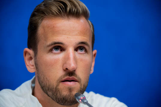 Harry Kane of the English national football team at a press