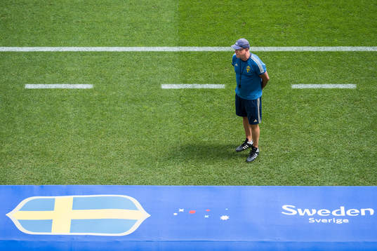 Head coach Janne Andersson of the Swedish national football