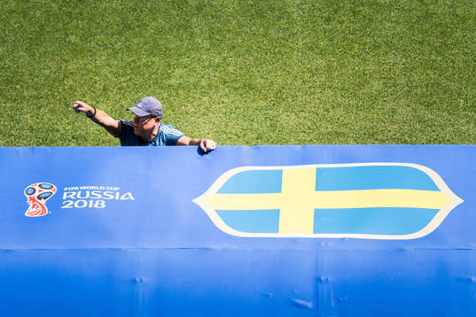 Bläddra bland fler bilder av Football, World Cup 2018, day 23, Sweden, Practice