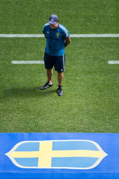 Head coach Janne Andersson of the Swedish national football