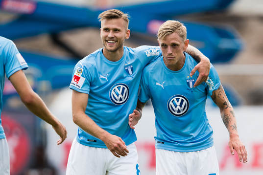 Malmö FFs Arnór Ingvi Traustason jublar
