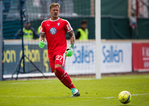 Malmö FFs målvakt Johan Dahlin