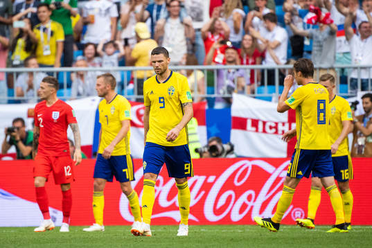 Marcus Berg of Sweden looks dejected
