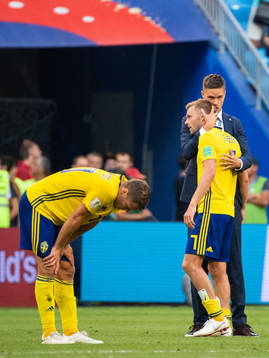 Viktor Claesson, Mikael Lustig and Sebastian Larsson looks