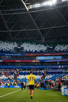 Viktor Claesson walks away looking dejected