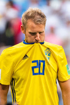 Ola Toivonen of Sweden looks dejected
