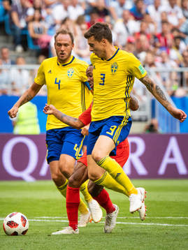 Andreas Granqvist and Victor Nilsson Lindelöf of Sweden