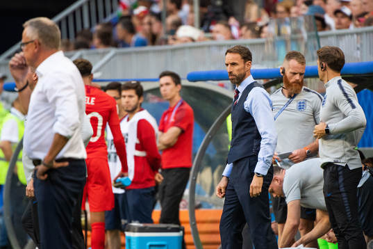 Head coach Gareth Southgate of England