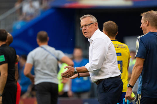 Head coach Janne Andersson of Sweden