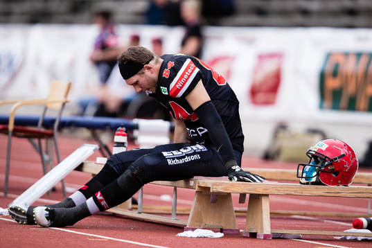 Carlstad Crusaders Jacob Dahre deppar