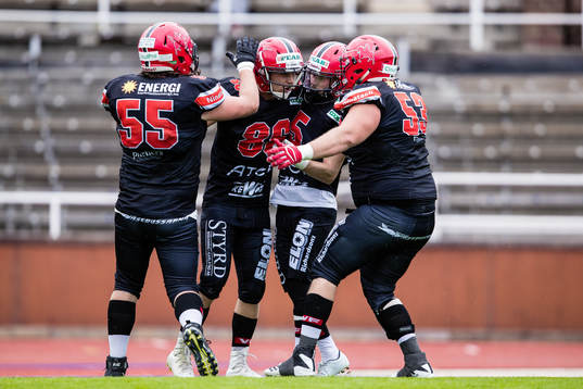 Carlstad Crusaders Natal Melero jublar med Robin Juhlin ,