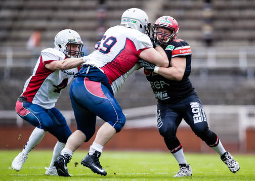 Carlstad Crusaders Marco Gudding och Stockholm Mean