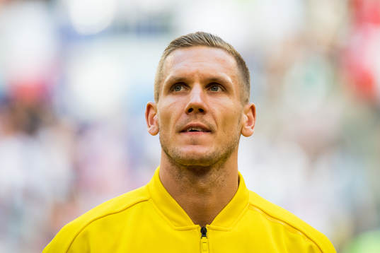 Goalkeeper Robin Olsen of Sweden