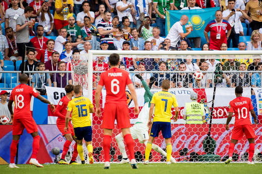 Dele Alli of England scores the 0-2 goal