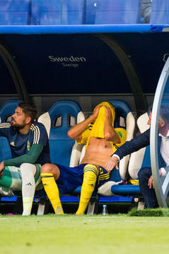 Ola Toivonen of Sweden looks dejected