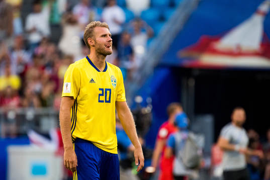 Ola Toivonen of Sweden looks dejected