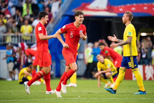John Stones of England celebrates