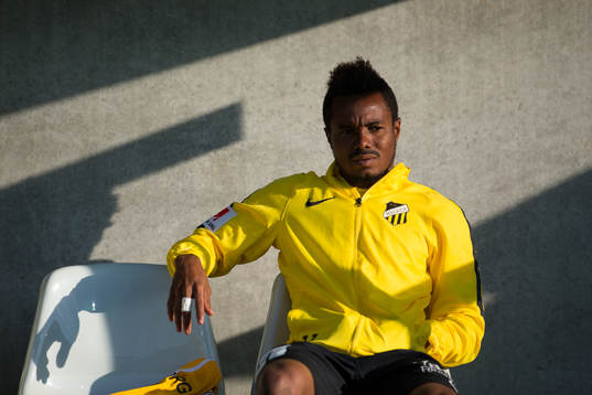 Häckens Nasiru Mohammed på bänken