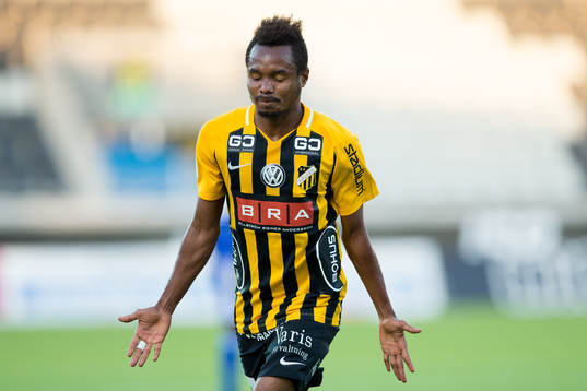 Häckens Nasiru Mohammed jublar